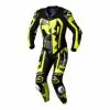 RST Pro Series Airbag CE Mens Leather Suit - Grey / Lime Camo