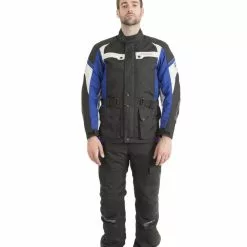 Trik Moto M105 3/4 City Waterproof Jacket - Black / Blue