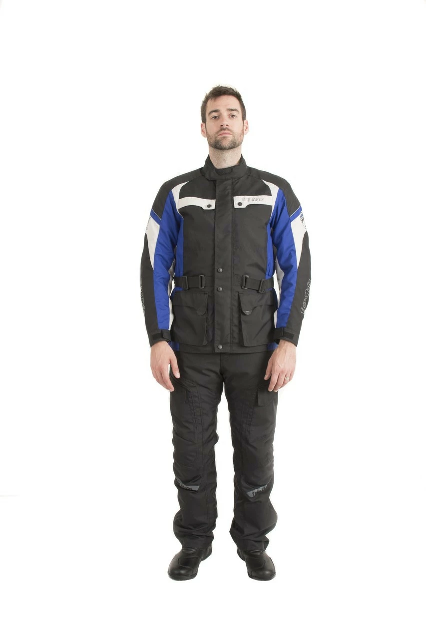 Trik Moto M105 3/4 City Waterproof Jacket - Black / Blue 3 Trik Moto M105 3/4 City Waterproof Jacket - Black / Blue