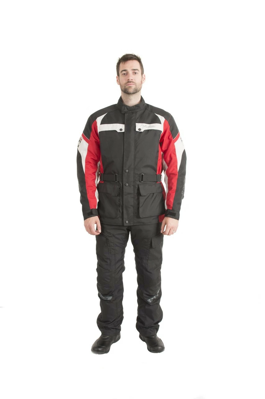 Trik Moto M105 3/4 City Waterproof Jacket - Black / Red 3 Trik Moto M105 3/4 City Waterproof Jacket - Black / Red