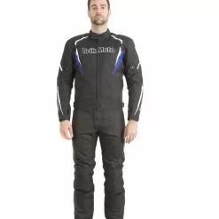 Trik Moto M115 Short Textile Waterproof Jacket - Black / Blue